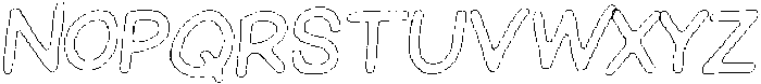 Schoolboy Angular Outline Italic otf (400) Font UPPERCASE