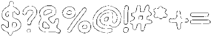 Schoolboy Angular Outline otf (400) Font OTHER CHARS