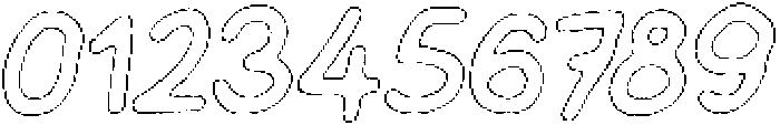 Schoolboy Brush Outline Italic otf (400) Font OTHER CHARS