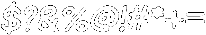 Schoolboy Brush Outline Italic otf (400) Font OTHER CHARS