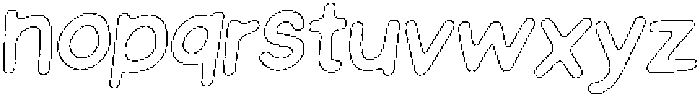 Schoolboy Brush Outline Italic otf (400) Font LOWERCASE