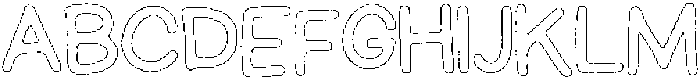 Schoolboy Brush Outline otf (400) Font UPPERCASE