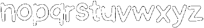 Schoolboy Brush Outline otf (400) Font LOWERCASE