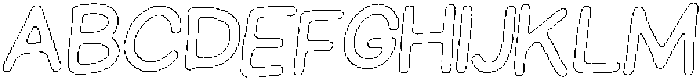 Schoolboy Chalk Outline Italic otf (400) Font UPPERCASE