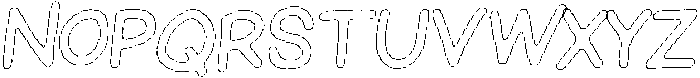 Schoolboy Chalk Outline Italic otf (400) Font UPPERCASE