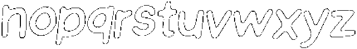 Schoolboy Chalk Outline Italic otf (400) Font LOWERCASE