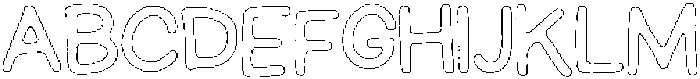 Schoolboy Chalk Outline otf (400) Font UPPERCASE