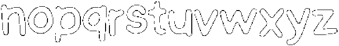 Schoolboy Chalk Outline otf (400) Font LOWERCASE