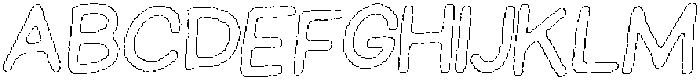 Schoolboy Eroded Outline Italic otf (400) Font UPPERCASE