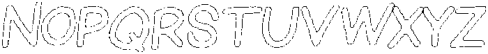 Schoolboy Eroded Outline Italic otf (400) Font UPPERCASE