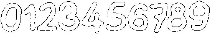 Schoolboy Eroded Outline otf (400) Font OTHER CHARS