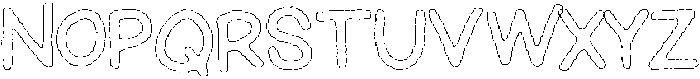 Schoolboy Eroded Outline otf (400) Font UPPERCASE