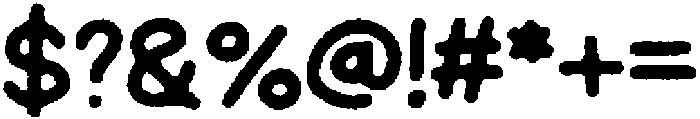 Schoolboy Eroded otf (400) Font OTHER CHARS