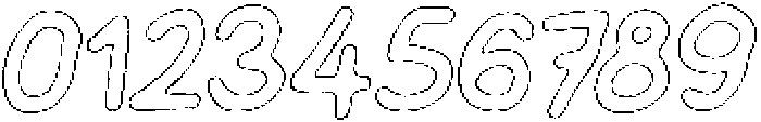 Schoolboy Graphite Outline Italic otf (400) Font OTHER CHARS