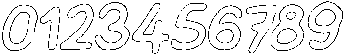 Schoolboy Liner Outline Italic otf (400) Font OTHER CHARS