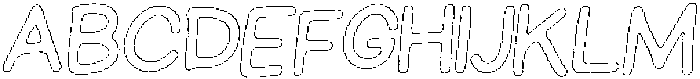 Schoolboy Liner Outline Italic otf (400) Font UPPERCASE
