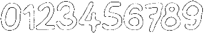 Schoolboy Liner Outline otf (400) Font OTHER CHARS