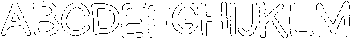 Schoolboy Liner Outline otf (400) Font UPPERCASE