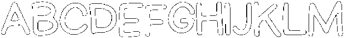 Schoolboy Outline otf (400) Font UPPERCASE