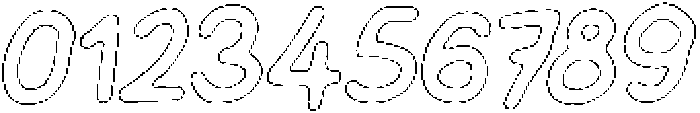 Schoolboy Pencil Outline Italic otf (400) Font OTHER CHARS