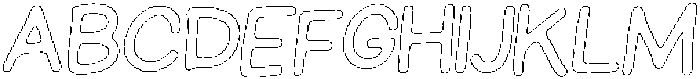 Schoolboy Pencil Outline Italic otf (400) Font UPPERCASE