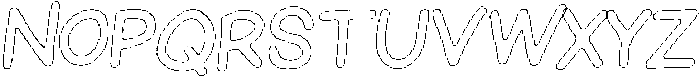 Schoolboy Pencil Outline Italic otf (400) Font UPPERCASE