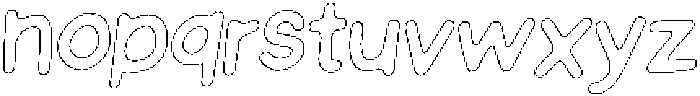 Schoolboy Pencil Outline Italic otf (400) Font LOWERCASE