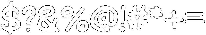 Schoolboy Pencil Outline otf (400) Font OTHER CHARS