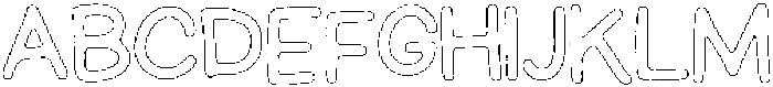 Schoolboy Pencil Outline otf (400) Font UPPERCASE