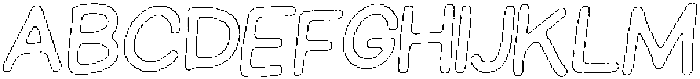 Schoolboy Rough Outline Italic otf (400) Font UPPERCASE