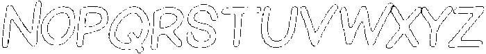 Schoolboy Rough Outline Italic otf (400) Font UPPERCASE