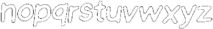 Schoolboy Rough Outline Italic otf (400) Font LOWERCASE