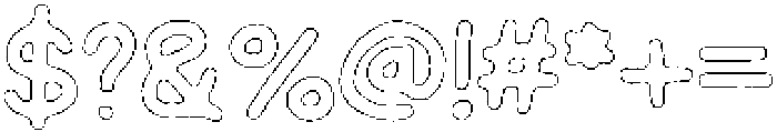 Schoolboy Rough Outline otf (400) Font OTHER CHARS