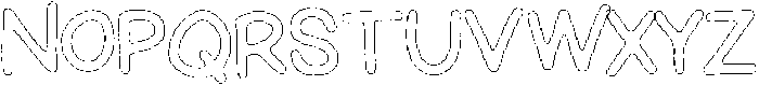 Schoolboy Rough Outline otf (400) Font UPPERCASE