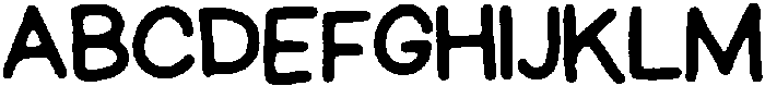 Schoolboy Rough otf (400) Font UPPERCASE
