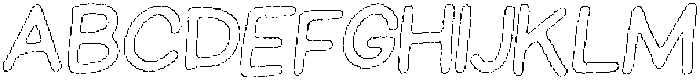Schoolboy Wax Outline Italic otf (400) Font UPPERCASE