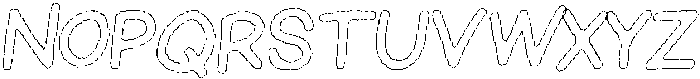 Schoolboy Wax Outline Italic otf (400) Font UPPERCASE