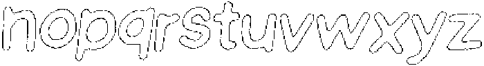 Schoolboy Wax Outline Italic otf (400) Font LOWERCASE