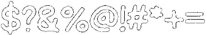 Schoolboy Wax Outline otf (400) Font OTHER CHARS