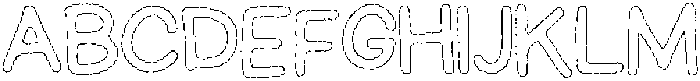 Schoolboy Wax Outline otf (400) Font UPPERCASE