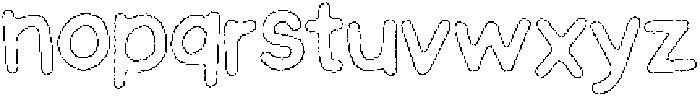 Schoolboy Wax Outline otf (400) Font LOWERCASE