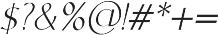 Schoonheid Italic otf (400) Font OTHER CHARS