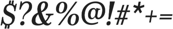 Schorel Cond Demi Italic otf (400) Font OTHER CHARS