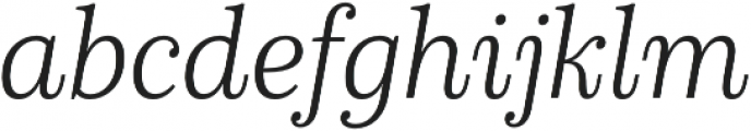 Schorel Cond Light Italic otf (300) Font LOWERCASE