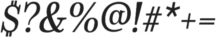 Schorel Cond Medium Italic otf (500) Font OTHER CHARS