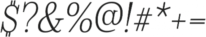 Schorel Cond Thin Italic otf (100) Font OTHER CHARS