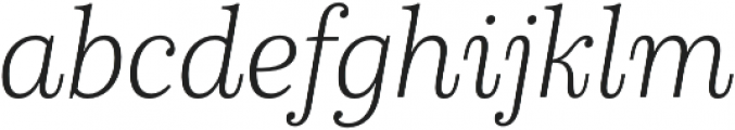 Schorel Cond Thin Italic otf (100) Font LOWERCASE