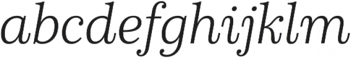 Schorel Norm Light Italic otf (300) Font LOWERCASE