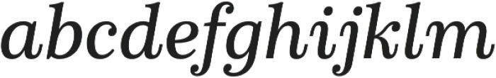Schorel Norm Medium Italic otf (500) Font LOWERCASE