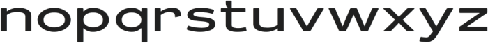 Schraft Expanded otf (400) Font LOWERCASE